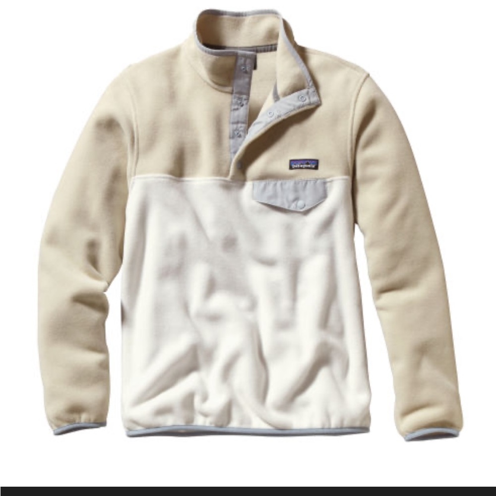 Patagonia Women's Crew Neck Sweater - Cream and Gray
